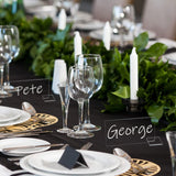 48 Clear Acrylic Place Cards Mini Clear Acrylic Table Place Card Acrylic Signs for Wedding Blank Plate Seating Chart Card for Table Numbers Sublimation Handwritten Name DIY Decor(Rectangle Style) Yalikop