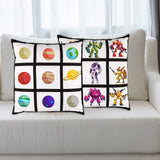 Sublimation Blank Panel Pillow Case 16 x 16 Inches DIY Polyester Cushion Cover 9 Photo Panel Throw Pillowcase for Printing Sofa Couch No Pillow Insert (6) Sieral