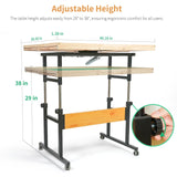 ALL4JIG 2000 Pieces Puzzle Board for Adults Gifts, Wooden Jigsaw Puzzle Table with 4 Drawers, 360°Rotating Panel & Locking Knob, Vertical Usage Option ALL4JIG