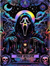 SOTYIOO Halloween Diamond Art Kits for Adults. Halloween Diamond Painting kit for Adults Full Drill Round Gem Art 5D Diamond Dots Suitable Home Wall Decor 12x16inch SOTYIOO