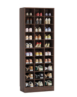 Tribesigns 10-Tier Shoe Storage Cabinet, Espresso Wooden Shoe Rack with 30 Cubbies, Freestanding Tall Entryway Shoe Organizer for Closet, Entryway, Living Room Tribesigns