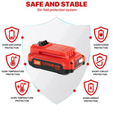 DONGPUCUN 2Pack 20V 3.5Ah Replacement Battery and Charger Kit for Craftsman V20 Craftsman 20V Lithium Battery CMCB202 CMCB204 CMCB206 CMCB201 CMCB100 CMCB124 Craftsman 20V Battery Charger Set DONGPUCUN