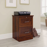 Realspace® 17"D Vertical 2-Drawer File Cabinet, Mulled Cherry Realspace