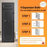 KAER 10-12 Gun Safe Rifle,Gun Safes for Home Rifle and Pistols,Gun Safes & Cabinets,Quick Access Gun Cabinet,Large Rifle Safe with Removable Shelf (Electronic 10-12 Gun Unassembled) KAER
