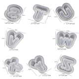 26 Pack Letter Candle Molds - Alphabet & Clay Molds for Resin Casting & Candle Making EVERELAM