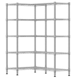 Himimi Storage Shelves-5 Tier Heavy Duty Wire Shelving Unit with Leveling Feet, 1500LBS Adjustable Metal Shelves Organizer for Kitchen Garage Pantry Laundry, 60" W*14" D*72" H, Silver Himimi