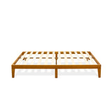 Elegant Oak Full Size Platform Bed Frame by East West Furniture East West Furniture