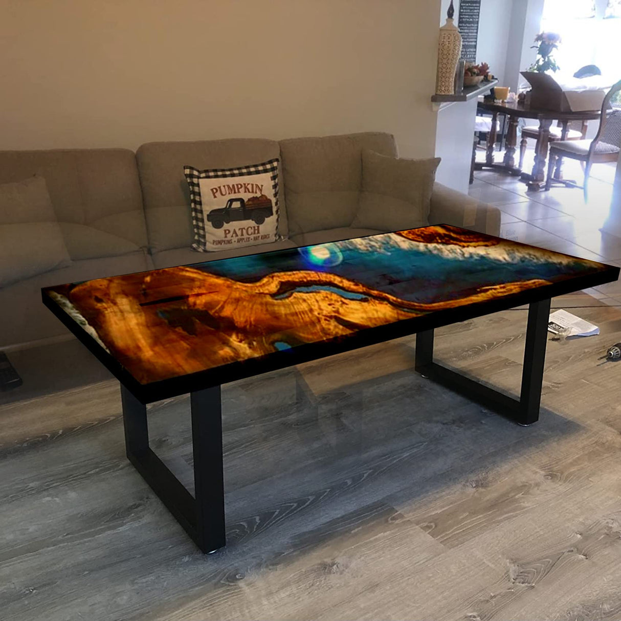 ALLCOS Bench Legs 16 Inch Metal Coffee Table Legs Heavy Duty Furniture Desk Chair Legs, Set of 2, Black ALLCOS