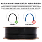 eSUN PLA Filament 1.75mm, High Toughness 3D Printer Filament Upgraded PLA Filament, Dimensional Accuracy +/- 0.03mm, 1KG Cardboard Spool (2.2 LBS) 3D Printing Filament for 3D Printers, Black eSUN