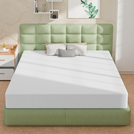 Nchanmar 8 Inch King Size Mattress, Gel Memory Foam King Mattress, Pressure Relieving, Cooling Gel Foam, King Mattress in a Box, Certipur-Us Certified, Bed-in-a-Box, King, 80"L x 76"W x 8"Th, White NChanmar