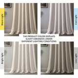 HPD Half Price Drapes Faux Linen Textured Room Darkening Curtains for Bedroom 108 Inches Long (1 Panel), 50W X 108L Curtains for Living Room Home Decor, Birch HPD Half Price Drapes