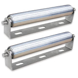 1.5" Diameter Roller and Bracket Set - 13.8" Long for Transporting Such as Foating Fishing Boats, Kayaks, Rafts and so on - Pack of 2 TAOMENNI