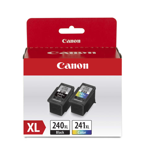 Canon Genuine Ink PG-240 XL / CL-241 XL Value Pack (2 Cartridges), Compatible with MG2120/3120/4120/2220/3220/4220/3520/3620, MX372/392/432/452/472/512/522/532, TS5120 Canon