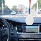 Baluue 8pcs Air Freshener Sublimation Blanks, Car Scented Hanging Sheets Car White Fragrant Blank Air Freshener Sheets Diy Auto Scented Sheets for Car Home Decor Baluue