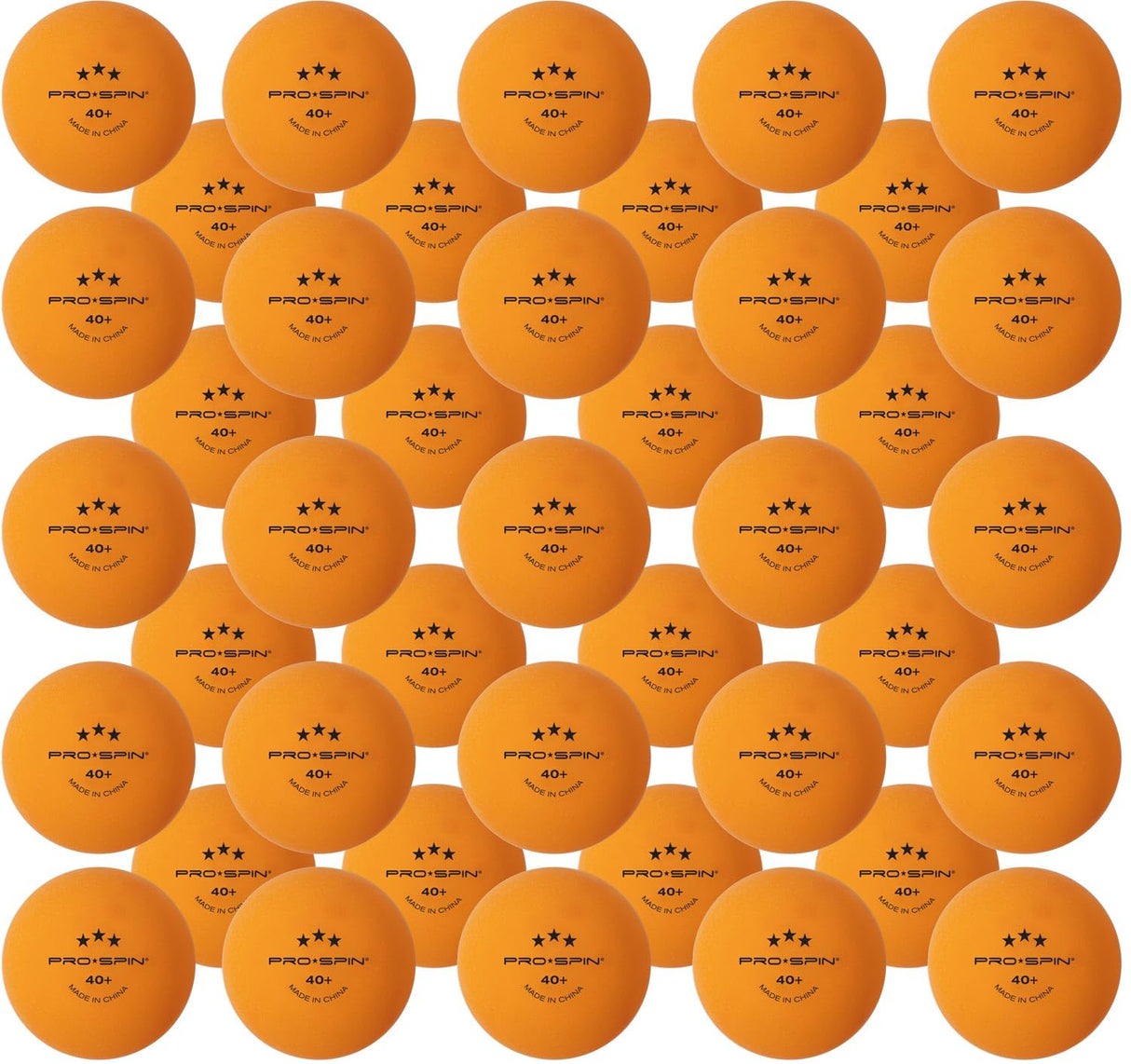 PRO SPIN Ping Pong Balls - Orange 3-Star Training Table Tennis Balls (Pack of 60) | High-Performance 40+ ABS Training Balls | Ultimate Durability for Indoor/Outdoor Ping Pong Tables PRO SPIN