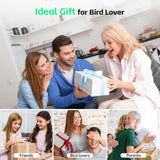 Smart Bird Feeder with Camera, 1 Year AI Camera Bird Feeders for Outdoors, Solar Powered, 2.4Ghz WiFi, 1080p Live Video Bird Feeder Camera, Nstant Arrival Alerts - Best Gifts for Bird Lovers NAVFS