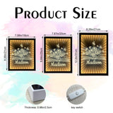 Custom Photo Infinity Mirror, Personalized Photo Frame Gifts for Friends, Couples, Family, Desktop LED Night Light Makeup Mirror 2 in 1, Home Decoration Bedroom Office Living Room LINMQIU