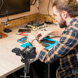 Table Vise, 3.3 Inch Universal Rotate 360° Work Clamp-On Vise,Table Vice With Quick Adjustment Button for Woodworking,Drilling,Sawing,Metal Working ZTUKOMN