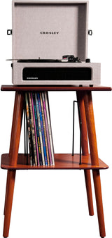 Crosley Manchester Record Player Stand, Media Console with Vinyl Storage, Modern Home Organizer, Paprika Crosley