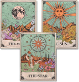 WUDWL Diamond Painting Kits for Adults - 3 Pack Sun and Moon DIY 5D Diamond Art Kits Full Drill Diamond Dots Paintings with Diamonds Gem Art and Crafts Home Decor 12x16inch WUDWL