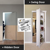 Door Pivot Hinges Heavy Duty Hinges for Max 300 lb Wood Doors & Hidden Door Bookcase & Secret Door,360 Degree Rotation Suemisi