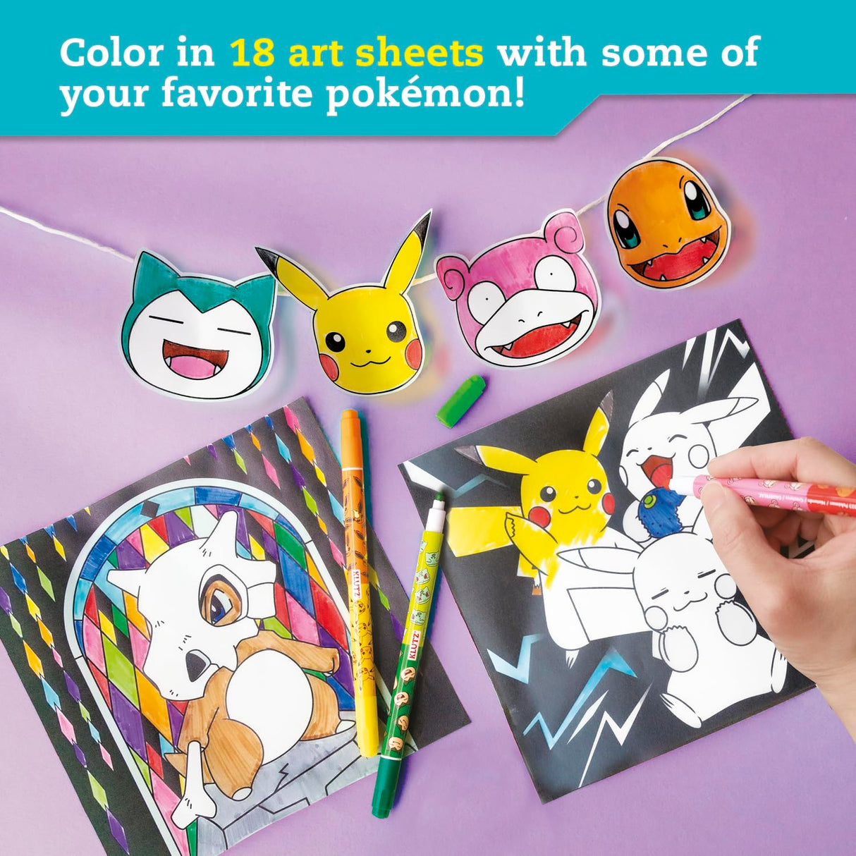 KLUTZ Pokémon Stained Glass Art Craft Kit Klutz