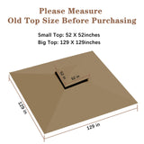 SCOCANOPY Replacement roof for Target Madaga Gazebo Model L-GZ136PST,(Khaki) SCOCANOPY