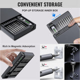 TanSon Mini Electric Screwdriver 3.7V, Precision Electric Screwdriver 72-in-1 Magnetic Bits, Cordless Screwdriver Set, Rechargeable Portable Repair Tool Kit for Electronics Laptops Glasses Clocks TanSon