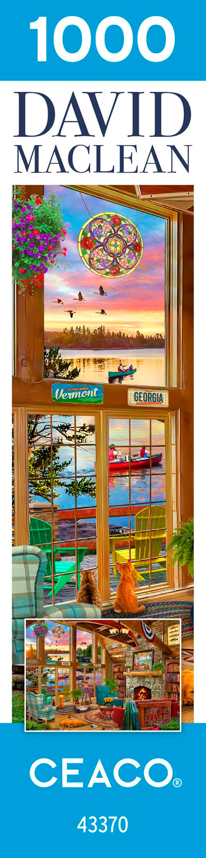 Ceaco - David Maclean - Sunset Lodge - 1000 Piece Jigsaw Puzzle