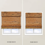 CHICOLOGY Bamboo Blinds, Bamboo Shades, Custom Bamboo Shade, Cordless Bamboo Shades, Window Shade Roman, Patio Blinds and Shades, Porch Shades Outdoor Roll Up, Maple, 34" W X 64" H CHICOLOGY