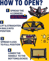 BEKA 4 in 1 Baby Bassinet Bedside Sleeper, Baby Bedside Crib 4 Functions, Bedside Bassinet Crib Sleeper, Playard, Changing Table, Baby Bassinet for Newborn Baby BEKA