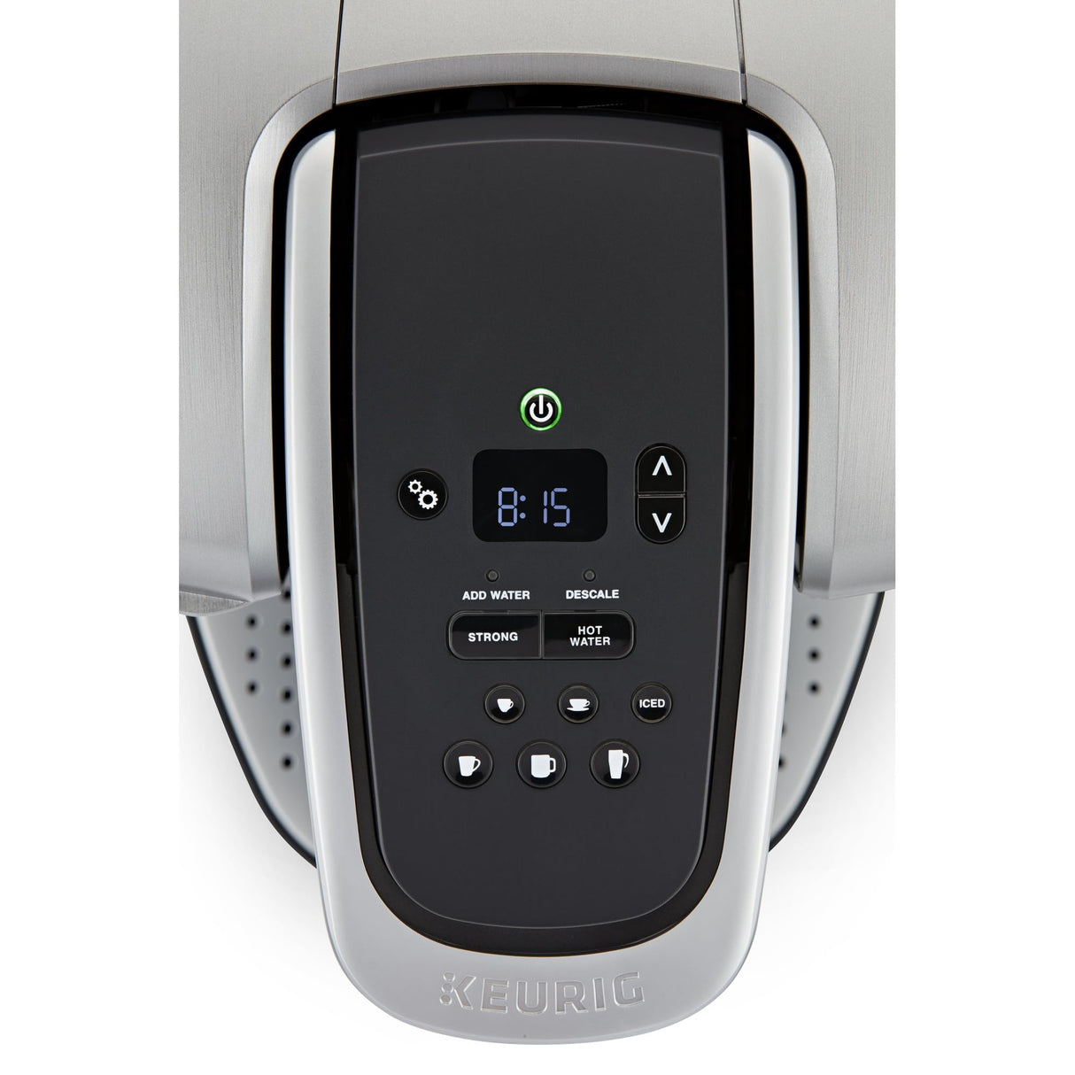 Keurig K-Elite Single Serve K-Cup Pod Coffee Maker, with Strength and Temperature Control, Iced Coffee Capability, 8 to 12oz Brew Size, Programmable, Brushed Silver Keurig