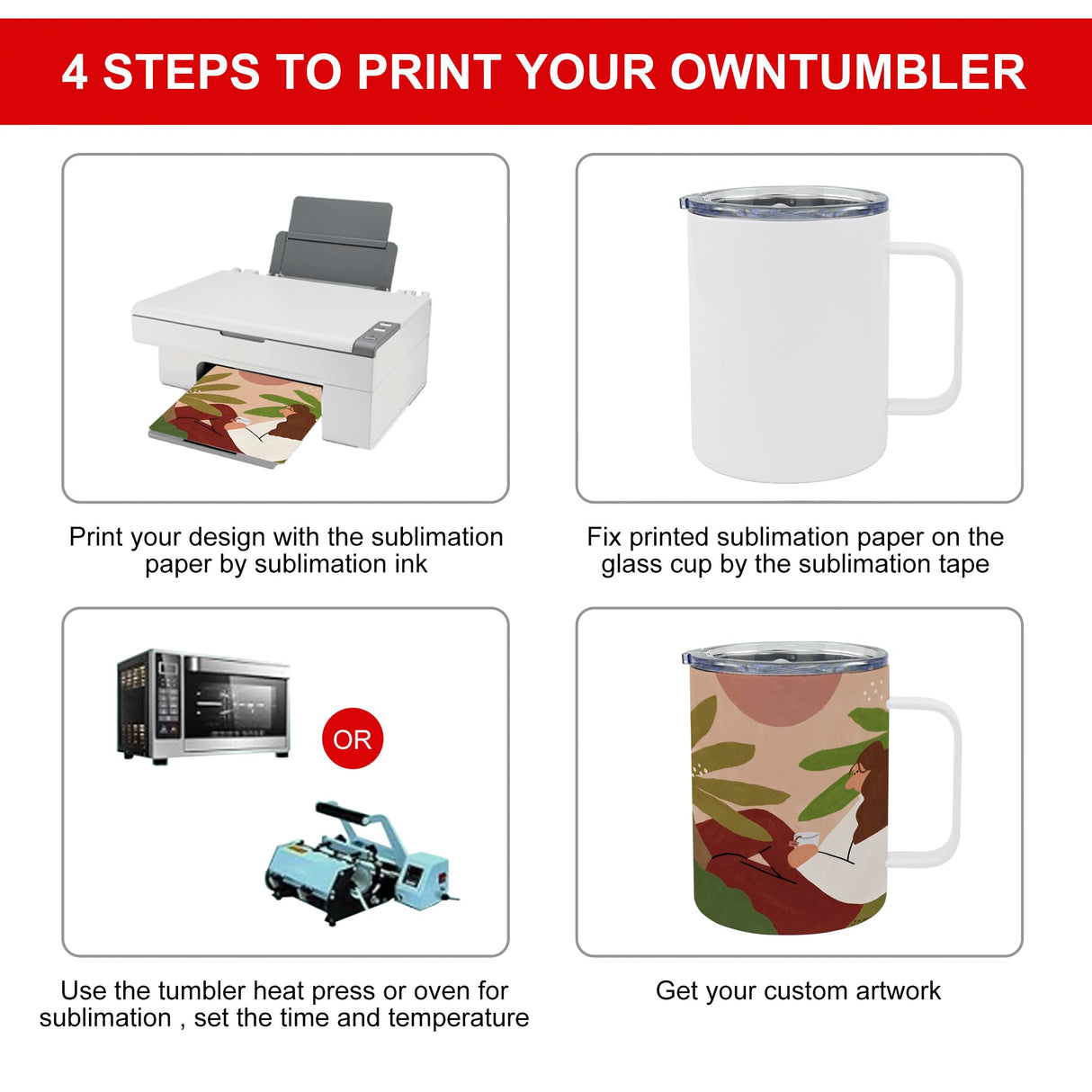 JYLJINGYULI 6 Pack 12 oz Sublimation Tumblers with handle Coffee Blanks, with Lid and Straw Cups Blank Bulk, Straight Skinny Insulated Cup Stainless Steel Water Bottle for Craft DIY… JYLJINGYULI