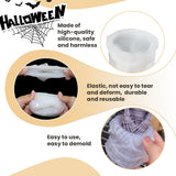 2Pcs 3D Skull Candle Silicone Mold，Skeleton Epoxy Resin Casting Mold, Horror Wax Candle Making Mould for Candle Handmade Halloween Wax Making Polymer Clay DIY Craft Gieehiol