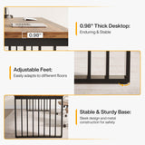 Tribesigns 78" Modern Large Office Desk, 2-Person Computer Workstation, Industrial Wooden Desk with Metal Legs, Perfect for Home Office, Gaming, Working Tribesigns