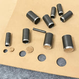 YKSPLUSK Leather Circle Cutter Tool Set, 31 Pieces Circle Punch Tools 1-25mm 30 35 40 45 50 55mm, High Carbon Steel Round Leather Cutting Dies - Hole Punch Tool Kit for DIY Crafts YKSPLUSK