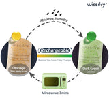 wisedry 112 Gram [4 Packs] Silica Gel Desiccant Packs for Larger Container Desiccant Bags with Orange Indicating Beads for 3D Printer Filament Gun Safe Camera Electronics Equipment Food Grade wisedry