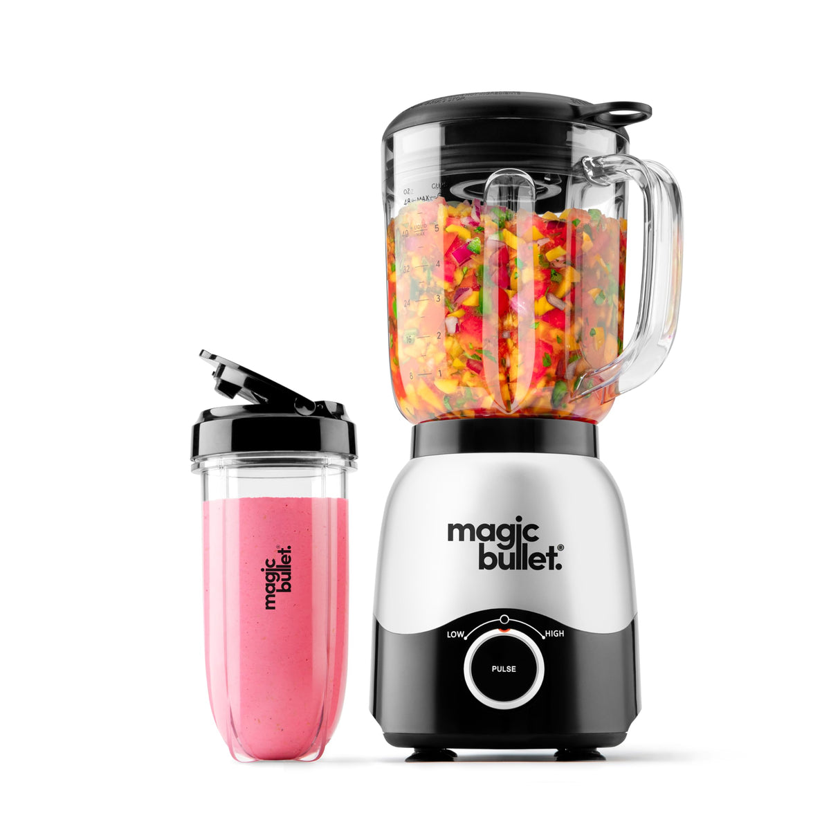 magic bullet Combo Blender, 48oz Pitcher, Blending Cup, Simple Speed Dial – MBF50200 Magic Bullet