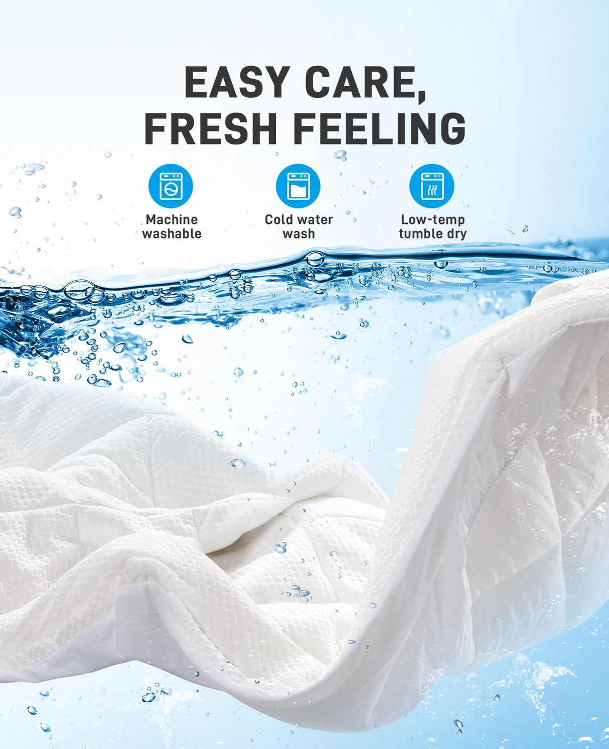 PERLECARE 4 Inch Dual Layer King Mattress Topper for Pressure Relief, 2.5 Inch Cooling Egg Crate Gel Memory Foam Plus 1.5 Inch Pillow Top Cover, Medium Firm with Deep Pocket PERLECARE