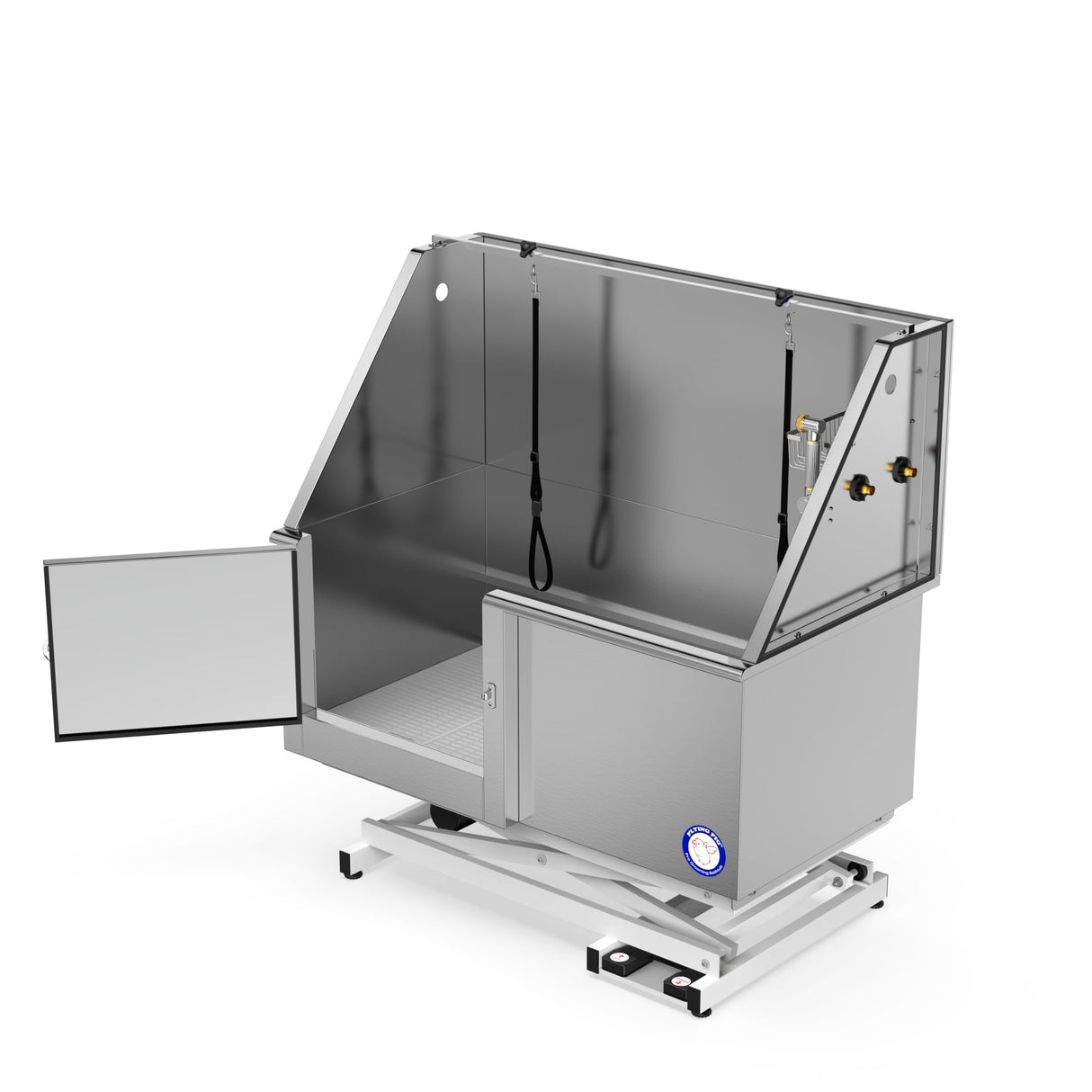 Flying Pig 50" Stainless Steel Professional Electric Lift Pet Grooming Tub Flying Pig Grooming