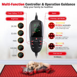 Red Light Therapy Mat for Body, 71"x 31" Red Light Therapy Blanket Red Near Infrared 660nm 850nm Full Body Pad, 1280 LEDs Infrared Light Therapy for Body for Pain Relief, Improved Sleep GMOWNW