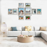 Rustic Picture Frames,10 Pack Collage Picture Frames,Gallery Wall Frame Set with Two 8x10, Four 5x7, Four 4x6, Farmhouse wood Photo Frames for living room Wall Gallery Decor or Desk, rustic white Pacome