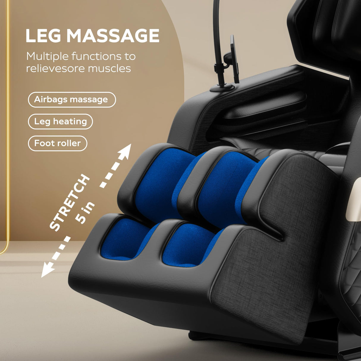 Zero Gravity Massage Chair Full Body Shiatsu Massage Chair Recliner with Heat, Air Pressure Massage, Foot Rollers, Bluetooth Speaker, Touch Screen, Luxury Home Relaxation Back Fatigue Pain Relief VUYSUYVY