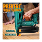 Brad Nailer 18 Gauge Nail Gun Battery Powered with Brushless Motor 20V Cordless Nail Gun Adjustable for Roofing Sheathing for DIY Projects, Upholster and Woodworking KKKMart