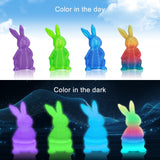 YOUSU 3D Printer Filament Bundle, Glow in The Dark Filament Multicolor, Green, Blue, Purple and Rainbow, PLA Filament 1.75 mm, Dimensional Accuracy +/- 0.03 mm, 250g X 4 Pack Yousu