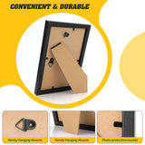 YOUKE OLA Set of 50 Picture Frame Bulk Photo Frames with Mat Wall Mounting Simple Photo Frames Multi Picture Frames for Wall or Tabletop, Black YOUKE OLA
