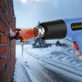 Heat Gun 1300W Fast Heating for Vinyl Wrap, Crafting, Shrink Tubing, Paint, Epoxy Resin, Candle Making Variable, Adjustable Temperature, Overload Protection Hot Air Gun Kit Nozzles, Scraper（JFHG1002） JFTOOIS