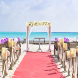 Wooden Wedding Arch, 7.5Ft Large Square Outdoor Wooden Arch, Rustic Wedding Arch for Ceremony Beach Lawn Garden Graduation Parties SAVITA