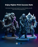 Inslogic 3D Printer Resin, Standard Pro Resin 405nm UV-Curing 3D Resin for LCD/DLP/SLA 3D Printing, High Precision & Low Shrinkage & Fast Curing (Dark Gray, 1kg) Inslogic