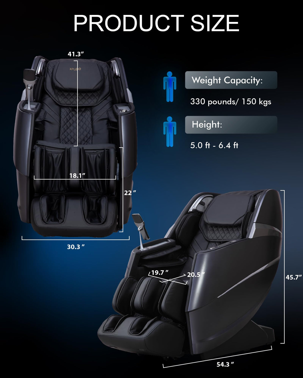 MeitFith Upgrade 4D Massage Chair Zero Gravity | Massage Chair Full Body and Recliner AI Voice Control Auto Legrest Calf & Foot Rollers Heated | Program Customization Black MeitFith